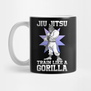 Jiu Jitsu Train Like A Gorilla Karate Martial Arts Mug